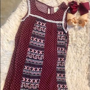 Lilly Bleu Girls Peasant Dress